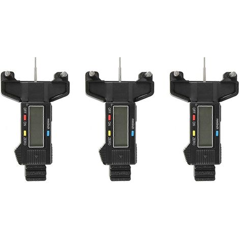 3X Piezas para impresora 3D 2GT Tensiómetro elástico para correa de distribución Síncrona Medidor de tensión Probador Detección Negro()