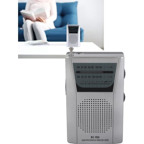 Radio Portable Mini FM AM Pocket Transistor ABS 9.5cm Multifonction Pratique cadeau (1/5)
