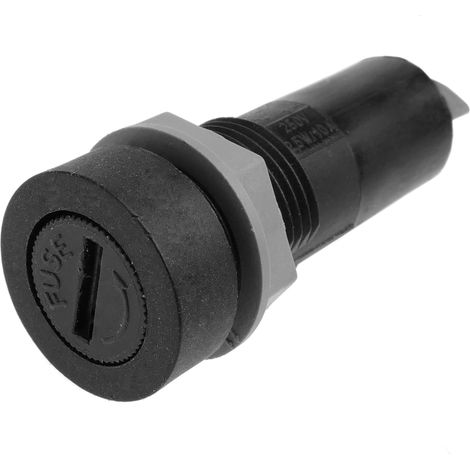 Porte fusible à baïonnette pour plaque à vis pour fusibles 5 x 20 mm (1/4)