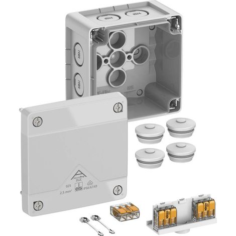 Spelsberg 40247001 Cassetta di derivazione (L x L x A) 92 x 92 x 60 mm Grigio IP66, IP67, IP69 1 pz.