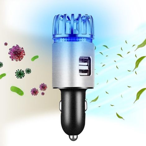 Purificateur d'air de voiture 2 en 1 avec chargeur et port USB (1/5)