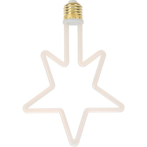 Bombilla LED navideña en forma de estrella, decorativa, E27/2700K, 8 W, 5 tonos, para festivales en interiores, 220-240 V