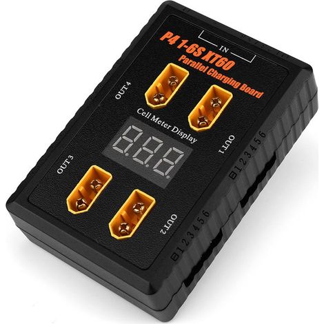 Parallel-Ladeplatine für 1-6S LiPo-Akkus, 40A Eingang, XT60-Stecker (1/5)