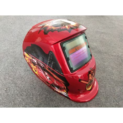 ZOLGINAH Casque de Soudure Automatique - Masque de Soudure avec 2 Lentilles et 2 Capteurs de filtre à ombre réglables DIN9-13 pour le soudage à l'arc de MIG TIG MAG [Classe énergétique A+++] (1/5)