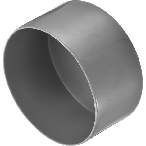 Embouts en Caoutchouc de 95 mm de Diamètre Intérieur, Couvercle de Boulon de Tube Rond en Vinyle, Protecteurs de Filetage de Vis Gris Foncé (1/4)