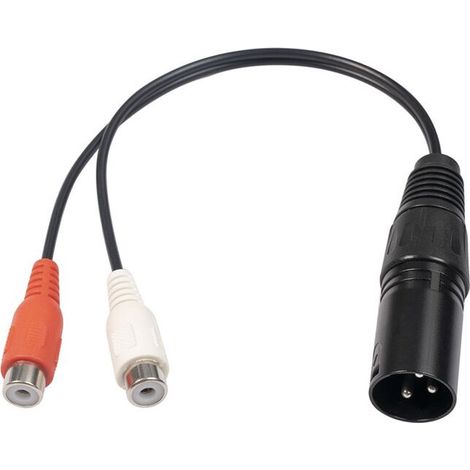 Convient aux câbles répartiteurs XLR vers RCA de type Y, aux connecteurs XLR mâle 3 broches vers 2 RCA femelles, aux prises d'amplificateur, aux consoles de mixage, aux câbles AV XLR vers double RCA, 