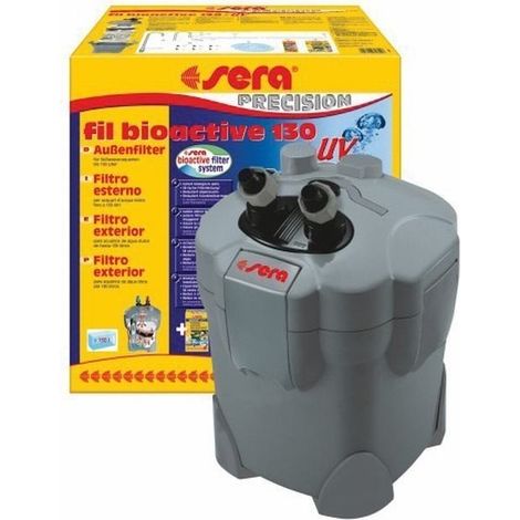 Sera Bioactive 130 Filtro exterior negro con UV