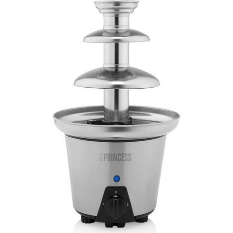 Fontana di cioccolato XL Princess 282998 - Fontana a 3 strati - Funzione di mantenimento della temperatura