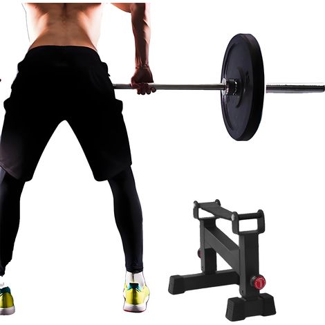 Support de squat, hauteur réglable 30-40cm, capacité de charge 300kg, matériau en acier au carbone, sur pied, assemblage requis (1/5)