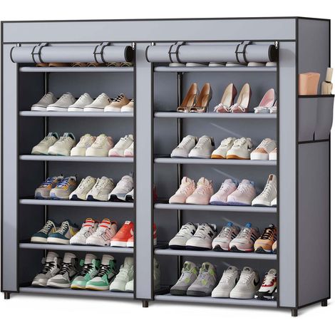 Massido MS-805 Textilschuhschrank Graphit