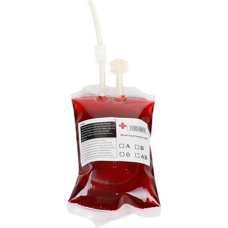 Halloween-Blutbeutel-Set aus transparentem PVC, durchsichtig, Horror-Geist für künstliche Vampire (1/5)