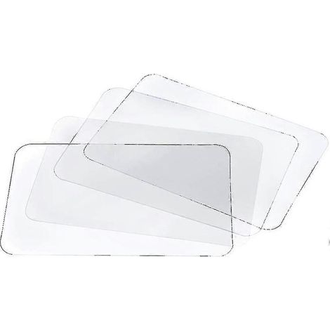Set de table transparent lavable, résistant à la chaleur et antidérapant (8 pièces) (1/5)