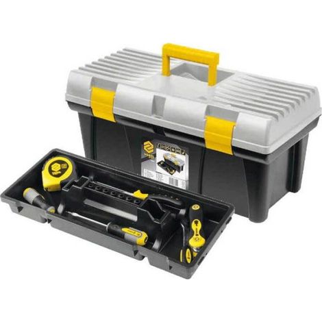 Boîte À Outils - Plastique - 51 X 25 X 25,5 Cm - Autoportante Verrouillable Pliable - 1 Pièce (1/3)