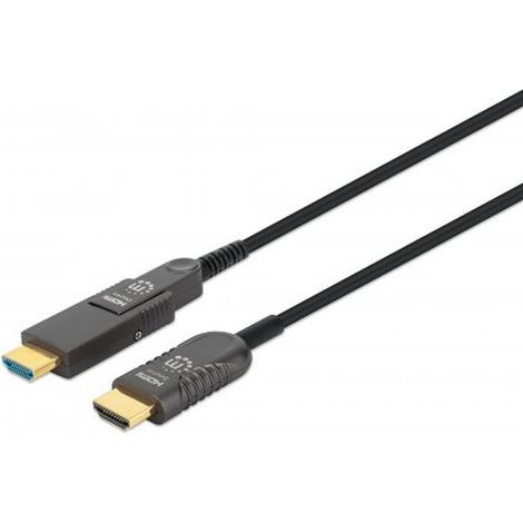 MANHATTAN HDMI LWL Stecker-Stecker/MicroHDMI St 4K@60Hz 20m (355513)