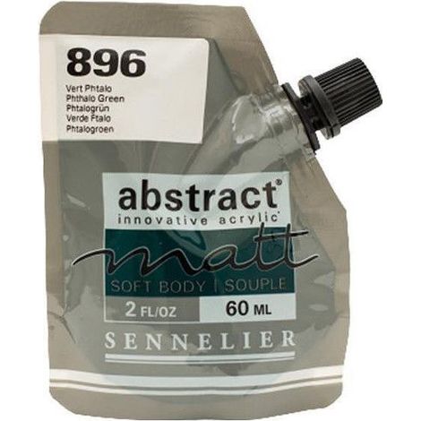 Peinture acrylique Abstract matt - Vert phtalo - Sachet 60ml - Sennelier (1/2)