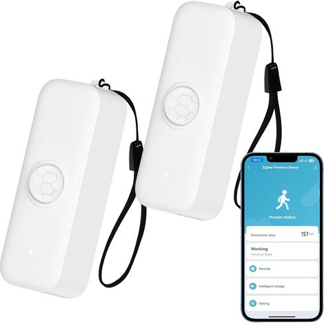 JSSEVN-smarte WLAN-PIR-Bewegungsmelder, Fernüberwachung per App, Licht- und Szenensteuerung, Alexa-kompatibel (1/5)
