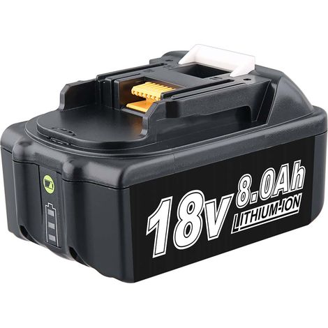 8000mAh pour Makita batterie de remplacement BL1860 18V lxt Li-ion LXT-400 BL1860B BL1850 BL1850B BL1840 BL1840B BL1830 BL1830B BL1815 (1/5)