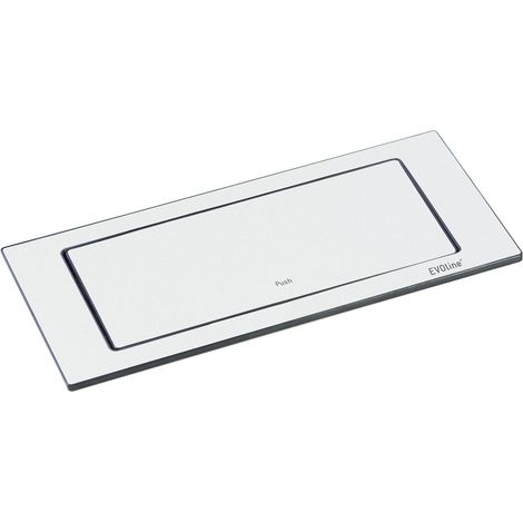 EVOline Backflip Steckdose - versenkbare Steckdose 2 fach mit USB-C Charger, Kunststoff / Metall weiß matt (1/5)