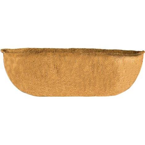 Doublure de jardinière en fibre de coco naturelle de 76 cm (30 pouces) pour balcon, jardin ou mariage. (1/5)