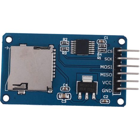 Module de lecture SPI pour cartes mémoire mini SD et TF (compatible Arduino) (1/5)