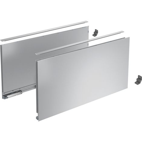 AvanTech YOU Set Zarge Höhe 251 mm, NL 400 mm, silber o. Frontbef.