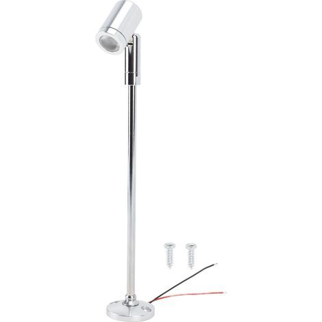 Ortviai Spot LED miniature pour vitrine bijoux – 12 V CC, tête orientable, boîtier aluminium, lumière naturelle argentée (1/5)