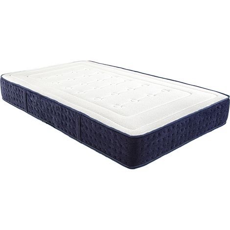 Matelas réversible CAMPA 180x200 cm, en mousse mémoire de forme, indépendance du couchage, mi-ferme, face été/hiver, épaisseur 24 cm (1/5)