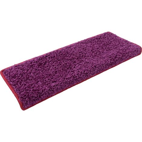 Shaggy-Stufenmatte Barcelona Berry 114 Rechteckig 23,5 x 65 cm (1/5)