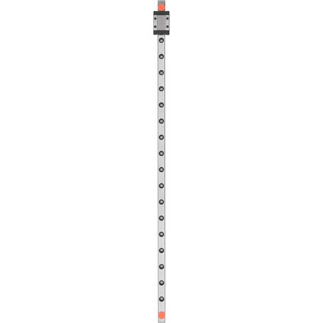 Rail de guidage linéaire miniature en acier avec palier et bloc chariot pour équipements miniaturisés, 400 mm