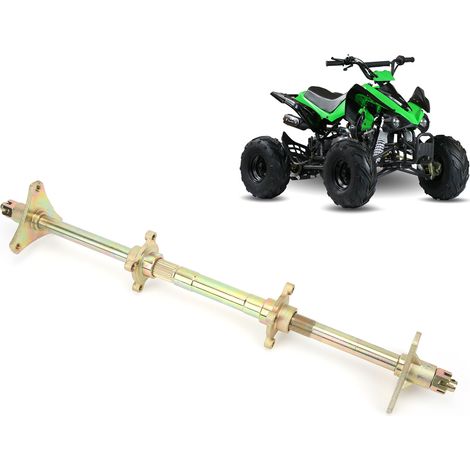 Kit d'Essieu Arrière Complet avec Pignon et Flasque en Acier pour ATV 50cc‑110cc
