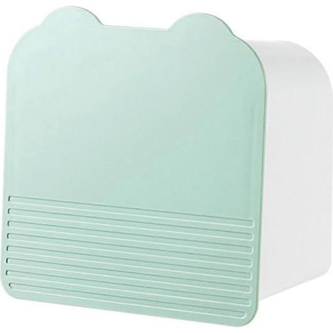 Wandmontierte Aufbewahrungsbox für Damenbinden, ideal für den Heimgebrauch. – 15,5 x 15,5 x 9 cm – Grün (1/4)