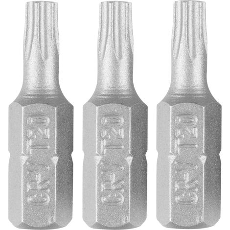 Puntas Torx T20 x 25 mm, 3 unidades.