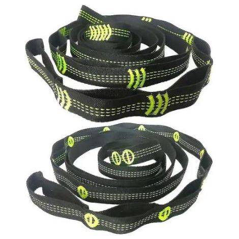 Hammock Strap - Polyester Tree Sling Set - Non Stretch Suspension System for Camping Hammock - 2 Pieces