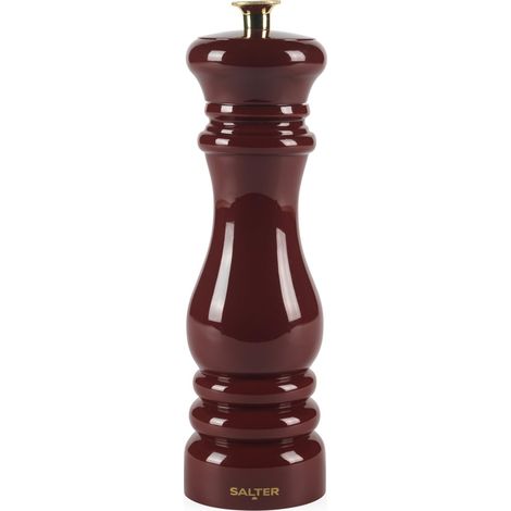Moulin sel et poivre, broyeur céramique réglable, rouge (1/5)