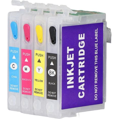 Cartouche d'encre 4 couleurs PP BK CMY, consommables d'impression pour papier photo et documents T1401 T1402 T140