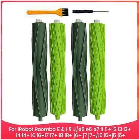 Brosse à rouleau en caoutchouc pour IRobot Roomba EIJ série E5 E6 E7 I3 I3 + I4 I4 + I5 I6 I6 + I7 I7 + I8 I8 + J6 + J7 J7 + pièces de rechange (1/5)