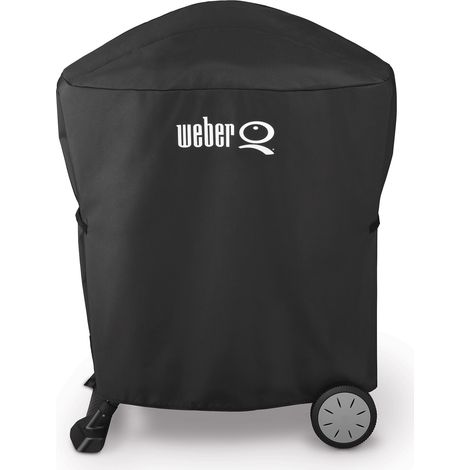Weber Premium Abdeckhaube für Weber Q 100/1000/1200 und 200/2000/2200 Serie mit Rollwagen Standard oder Stand (1/3)