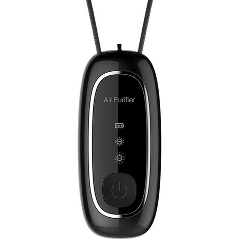 Purificateur D'Air - Portable Collier - Ion Négatif - Pour Voyage Bureau Extérieur - 8 x 3,5 x 2,3 cm - Blanc Ou Noir - 1 Pièce (1/5)