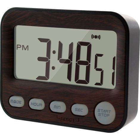 Temporizador de cuenta regresiva - Temporizador de cocina - Cronómetro digital magnético con gran pantalla LED - Recordatorio sonoro para estudiar, cocinar, hacer ejercicio, temporizador para el aula  (1/5)