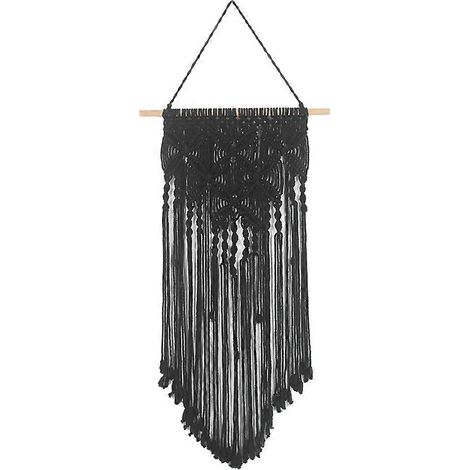 C-förmiger, gestrickter Wandteppich, handgewebter Makramee-Wandteppich, Wohnaccessoires (1/5)