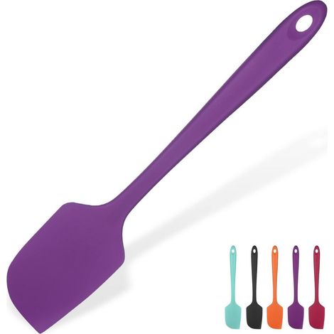 Großer Silikon Spatel 35,6cm, Hitzebeständig bis 315℃, Lila