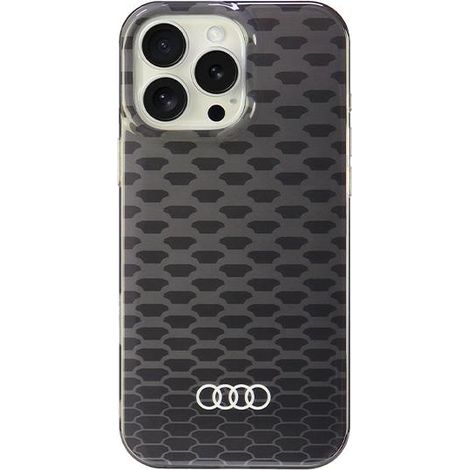 Funda rígida Audi IML con patrón de costuras MagSafe para iPhone 16 Pro Max de 6,9 pulgadas, color negro/negro (AU-IMLMIP16PM-Q5/D3-BK) (1/5)