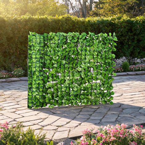 Canisse artificielle en polyéthylène 3 m x 1 m à monter soi-même (1/5)