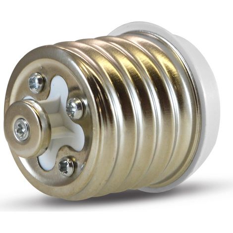 Adaptateur de culot d'ampoule IP40 E40 vers E27 – Pour éclairage industriel – Résistant aux environnements humides – 15W max – Miidex Lighting