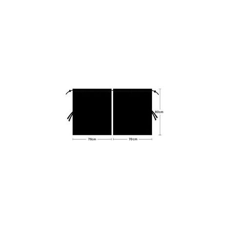 Rideaux Séparateurs Voiture Pare-Soleil 140x80cm Rideau de Voiture Amovible pour Brise-Vue Fenêtre Arrière Rideau Séparation Voiture Camping Crème Solaire et Intimité pour Tous Les Modèles (1/5)