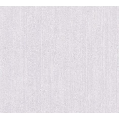 Papier peint uni AS Création, blanc, intissé, 10,05 m x 0,53 m (1/5)