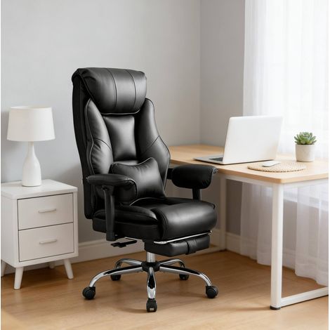 Sedia ufficio ergonomica reclinabile con poggiapiedi OKMYHOME (1/5)