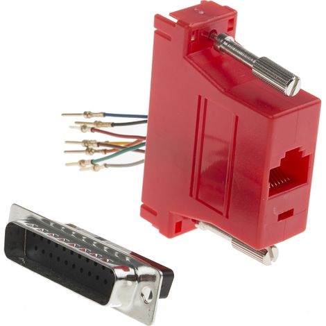 Adaptateur Sub-D 25 Mâle vers RJ45 Femelle RS PRO ( Prix pour 1 )