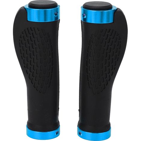 2 Pièces Poignée Anti-Dérapante en Silicone pour Scooter Électrique, Housse de Protection Poignée de Guidon Bleue (1/5)