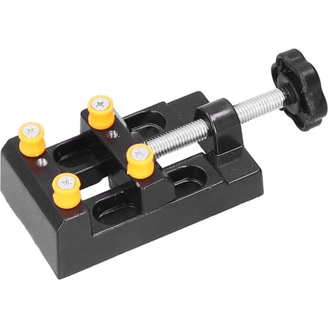 Étau de précision en noyer pour perceuse miniature, support plat de table, outil de bijouterie, sculpture et gravure sur banc (1/5)